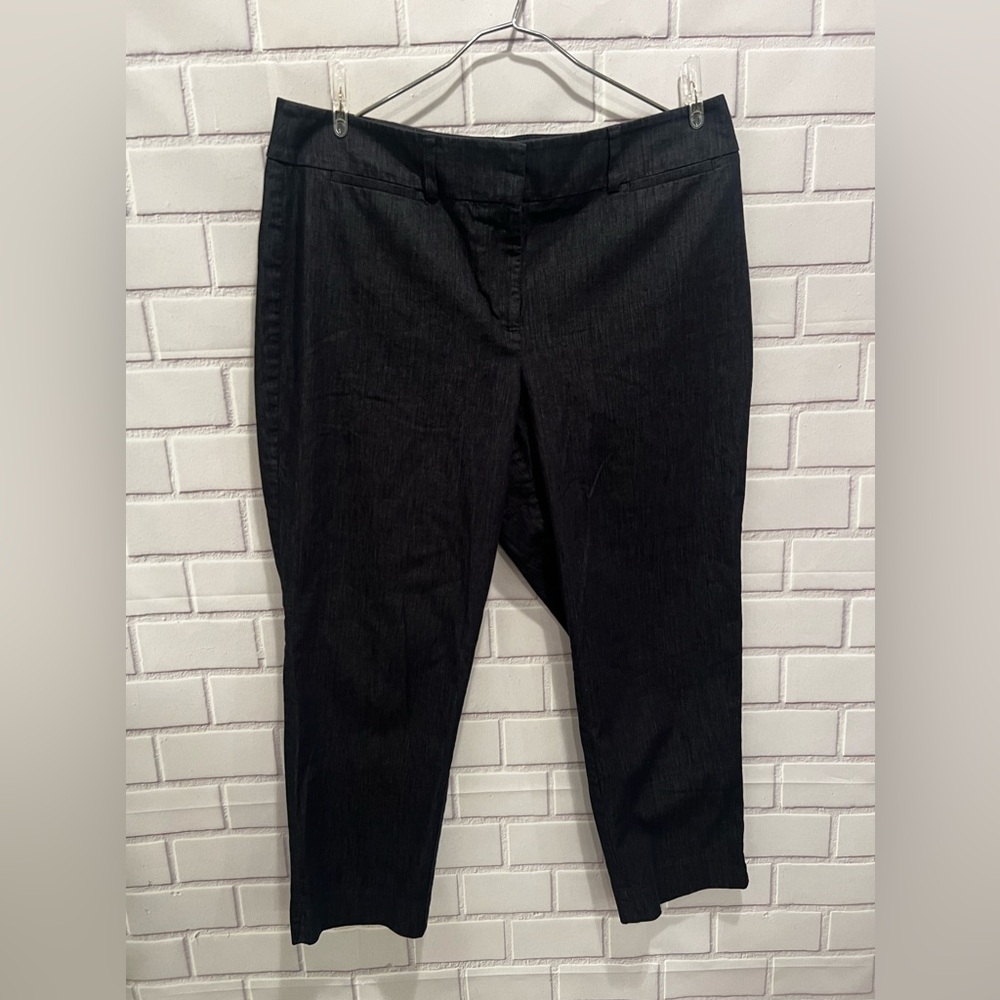 ANNE TAYLOR women blue curvy petite cottagecore capris/size 10P - Picture 8 of 8